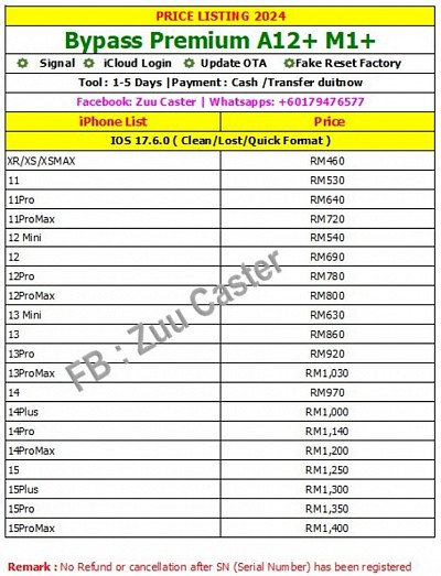 Pricelist